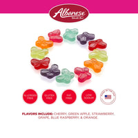 Albanese World's  Best Mini Gummi Butterflies, 7.5oz Bag of Candy (Pack of 12), Great Easter Basket Stuffers