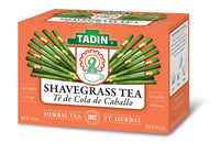 Tadin Shavegrass Herbal Tea, Caffeine Free, 24 Tea Bags Per Box, Pack of 6 Boxes Total