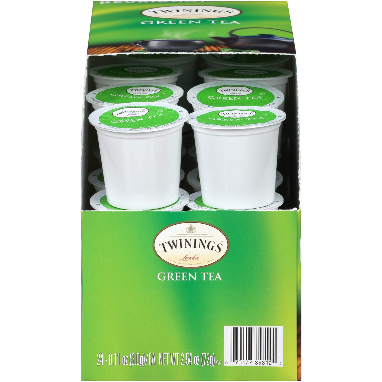 Twinings Green Tea K-Cup Pods for Keurig, Caffeinated Pure Green Tea, Smooth Flavour, Enticing Aroma, 24 Count (Pack of 1)