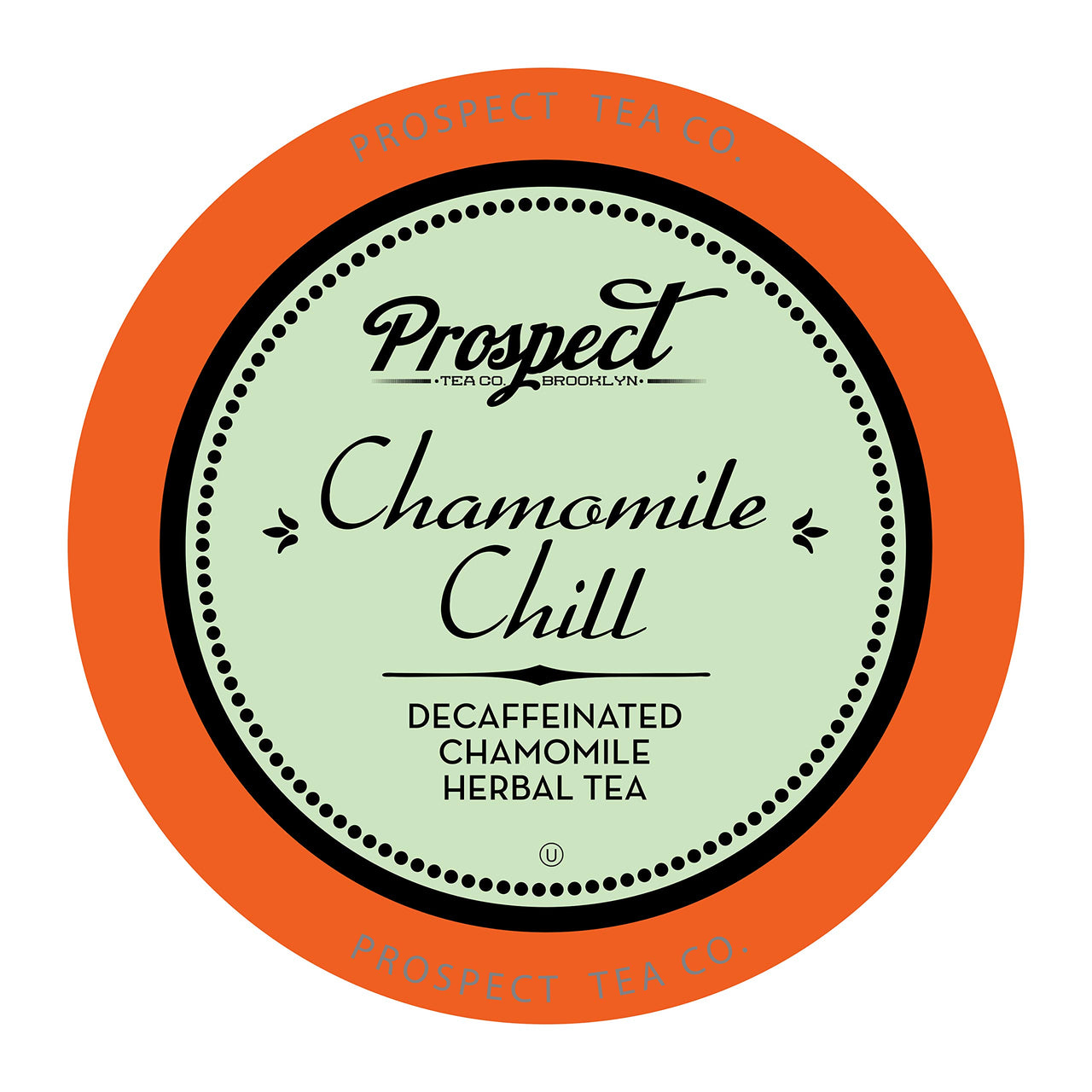Prospect Tea Decaffeinated Chamomile Chill Herbal Tea Pods Compatible with K Cup Brewers Including 2.0, 40 Count