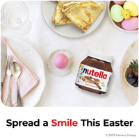 Nutella Hazelnut Spread with Cocoa for Breakfast, Great for Easter Baking, 13 oz Jar