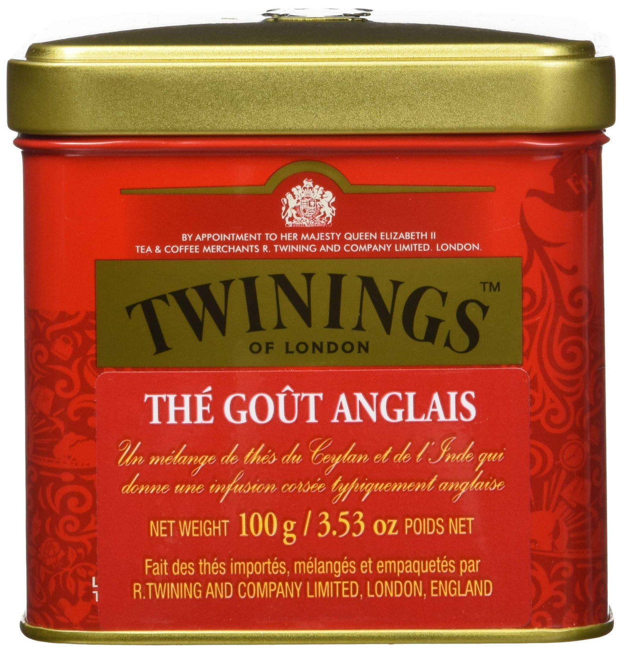 Twinings English Breakfast Tea Tin, 3.5 Ounce (Pack of 1)