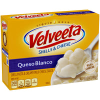 Velveeta Shells & Cheese Queso Blanco Shell Pasta & Cheese Sauce, Holiday Recipes (12 oz Box)
