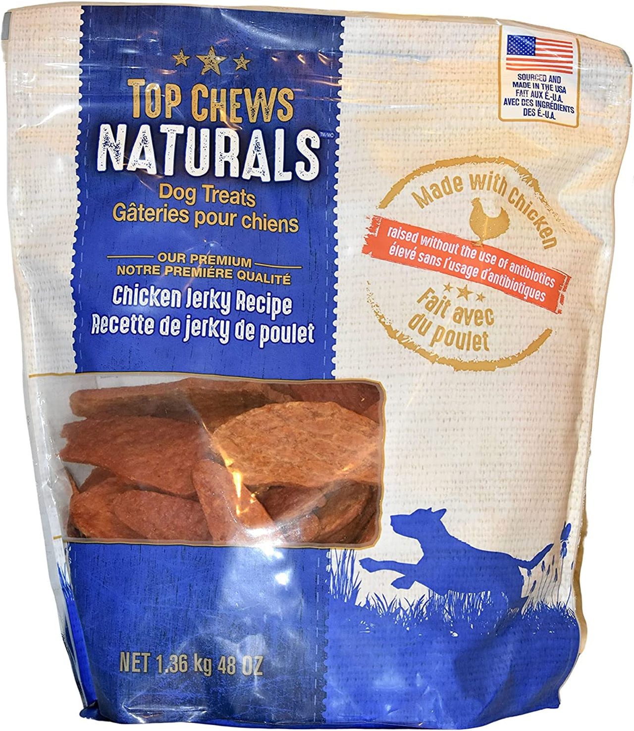 Top Chews Chicken Jerky 1Pack ( 48oz Each) Nkvlcd