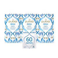 Pukka Organic Detox Tea with Aniseed, Fennel and Cardamom, Perfect for Inner Reset, Pack of 3 (60 Tea Bags)