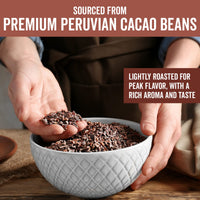 Organic Cacao Nibs, 1 Lb - Certified Keto and Vegan Superfood, Perfect for Gluten Free Baking, Cacao Nib Smoothies and Healthy Snacks, Premium Criollo Beans, Non-GMO