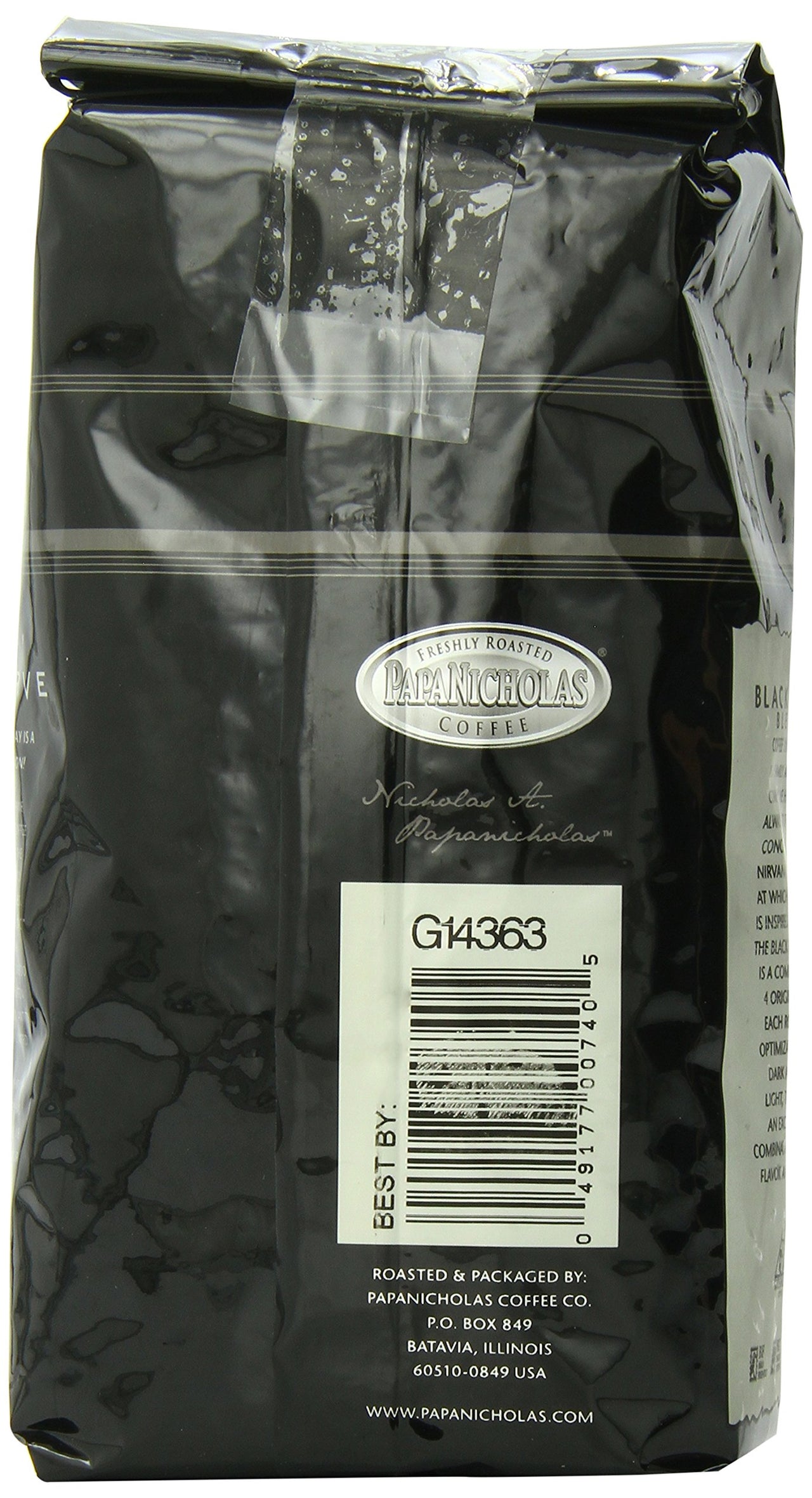 PapaNicholas Coffee Whole Bean Coffee, Family Reserve Black and Tan Blend, 12 Ounce