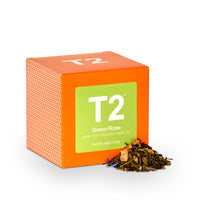 T2 Green Rose Green Tea, Loose Leaf Green Tea in Gift Cube, 3.5 Oz (T115AE010)