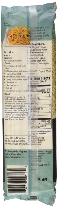 Hakubaku Organic Udon Wheat Noodle (1 x 9.5 OZ)