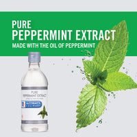 McCormick Culinary Pure Peppermint Extract, 16 fl oz - One 16 Fluid Ounce Bottle of Peppermint Extract, Made from Real Peppermint Leaves to Add Flavor to Milkshakes, Coffees, Cocktails and More