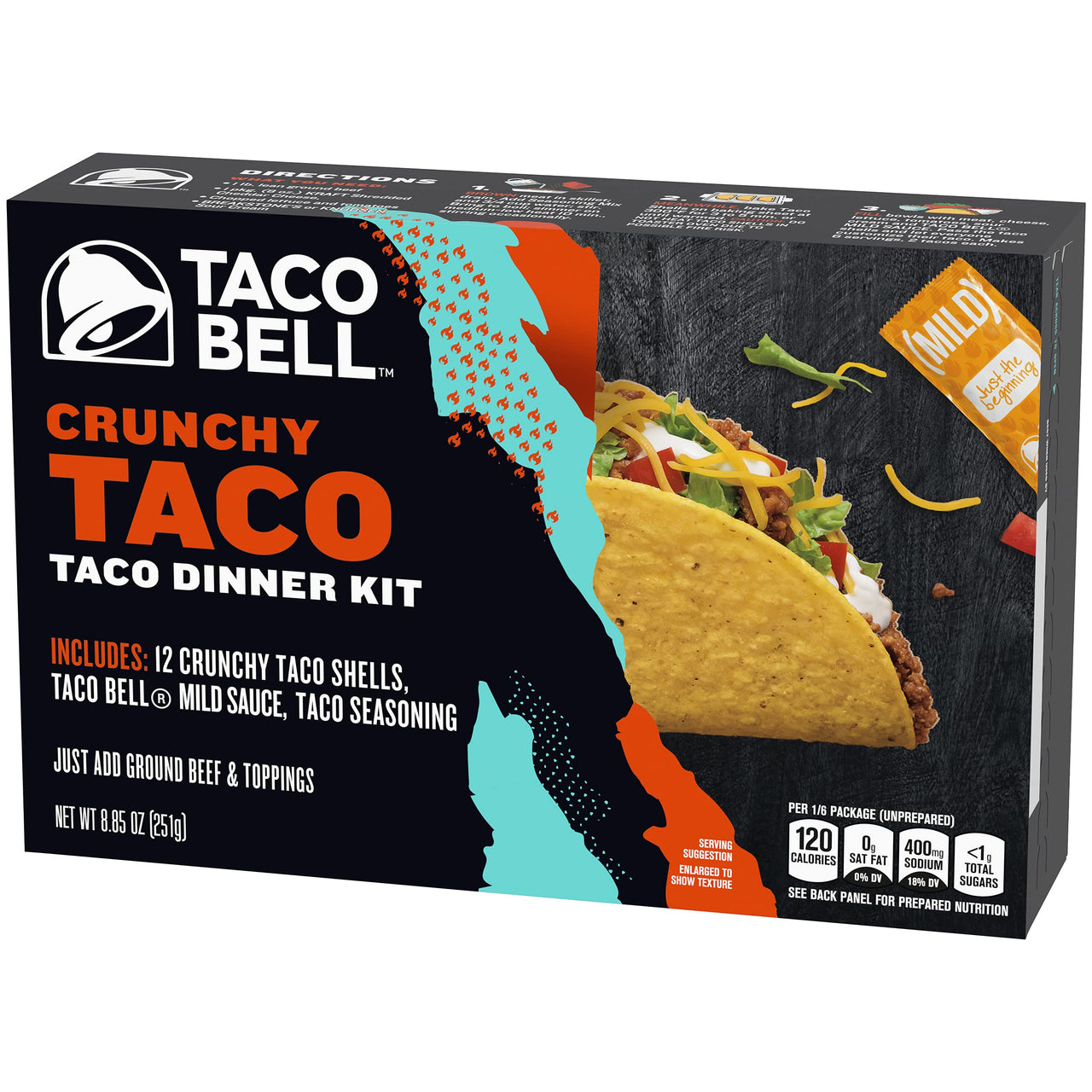 Taco Bell Crunchy Taco Dinner Kit (12 Count per Box)