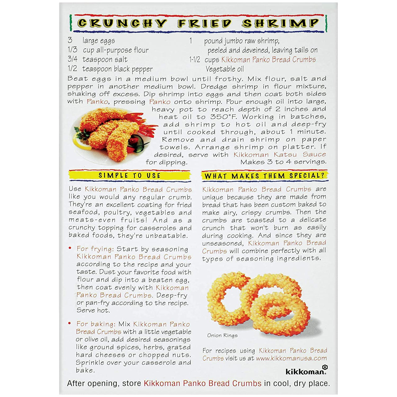 Kikkoman Panko Japanese Style Bread Crumbs, 8 Oz