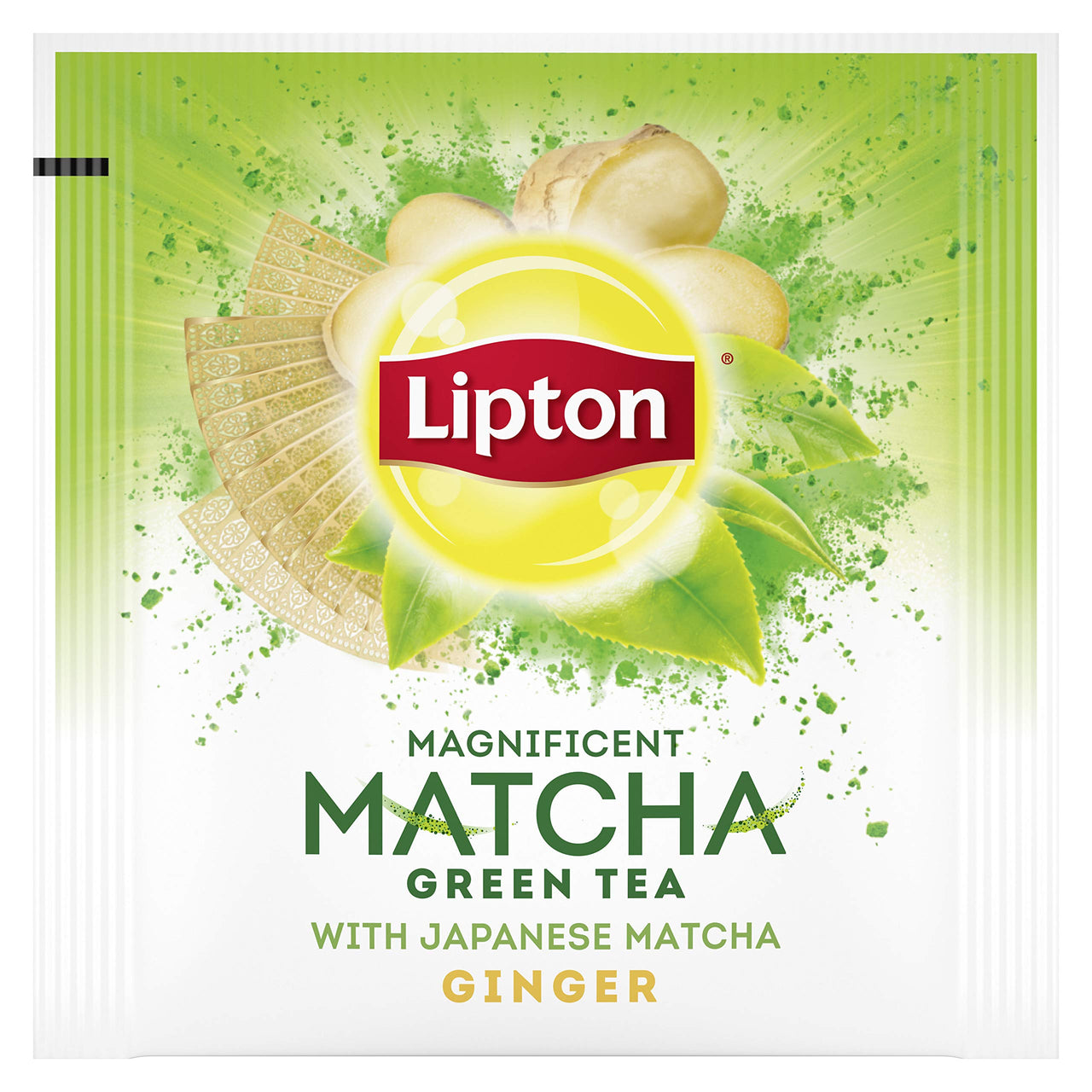 Lipton Magnificent Matcha Green Tea Bags, Ginger 15 ct ( Pack Of 4 )