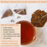 Chocolate Mint Rooibos, Tea Bags, Caffeine Free, Hot & Iced Tea, Antioxidants - 16 Cups | The Spice Hut, First Sip Of Tea