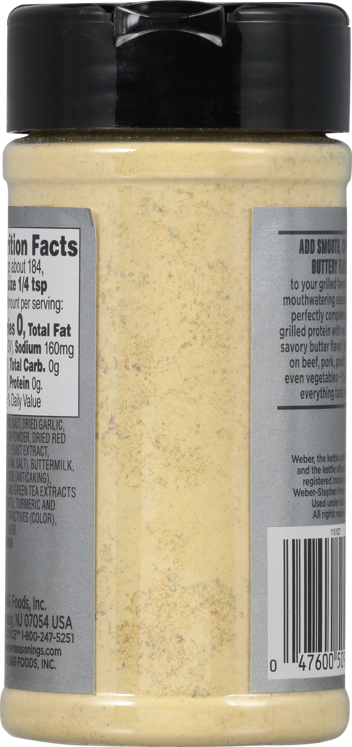 Weber Chophouse Butter Seasoning, 6.5 Ounce Shaker