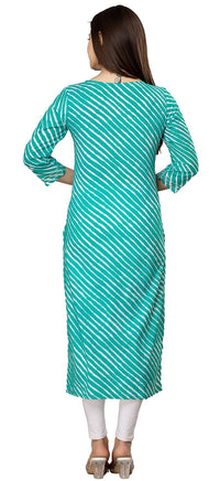 rytras Women's  Cotton Printed Straight Kurti