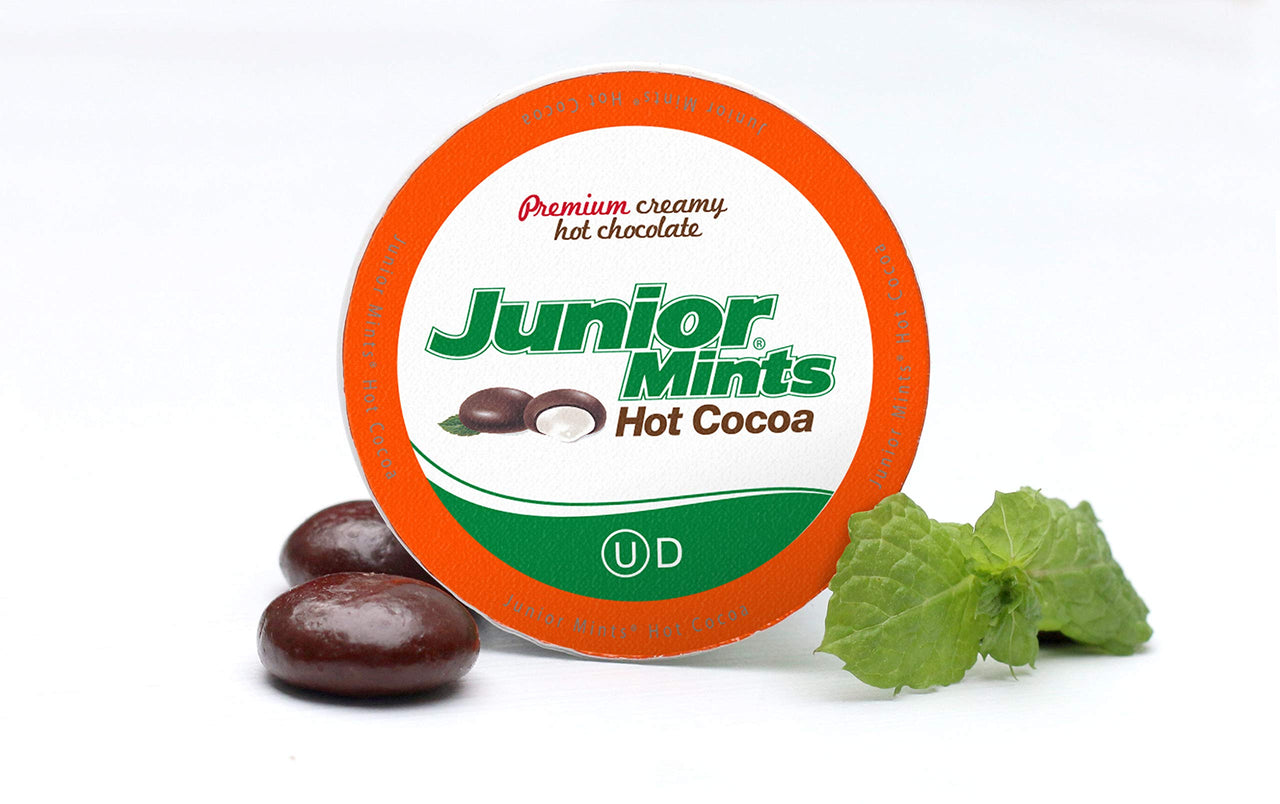 Tootsie Roll Single Serve Pods, Compatible with 2 Keurig, Junior Mints Hot Cocoa, 12 Count