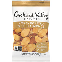 Orchard Valley Harvest Honey Roasted Sliced Almonds Salad Toppers, Gluten Free, Non-GMO, No Artificial Ingredients, 0.85 Ounce Bags (Pack of 8),