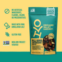 Orchard Valley Harvest All Good Antioxidant Mix, 1 Pack (8oz), Made With Real Pink Himalayan Sea Salt, Gluten Free, Non-GMO, Stand Up Bag