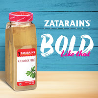 Zatarain's  Gumbo Fil, 12 oz - One 12 Ounce Container of Gumbo Fil Seasoning Made Sassafras Tree Leaves, Best for Cajun Gumbo Soup or Seafood Stew
