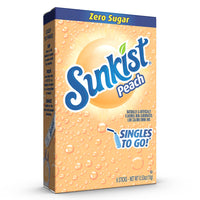Sunkist Soda SINGLES TO GO! Drink Mix In 12 Boxes with 6 Packets Each (NonCarbonated and Sugar Free), Peach,6 Count (Pack of 12)