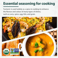 Soeos Organic Turmeric Powder 10oz (284g), Non-GMO Verified, Natural Curcumin, Lab Tested for Purity, Sealed Package To Keep Turmeric Fresh