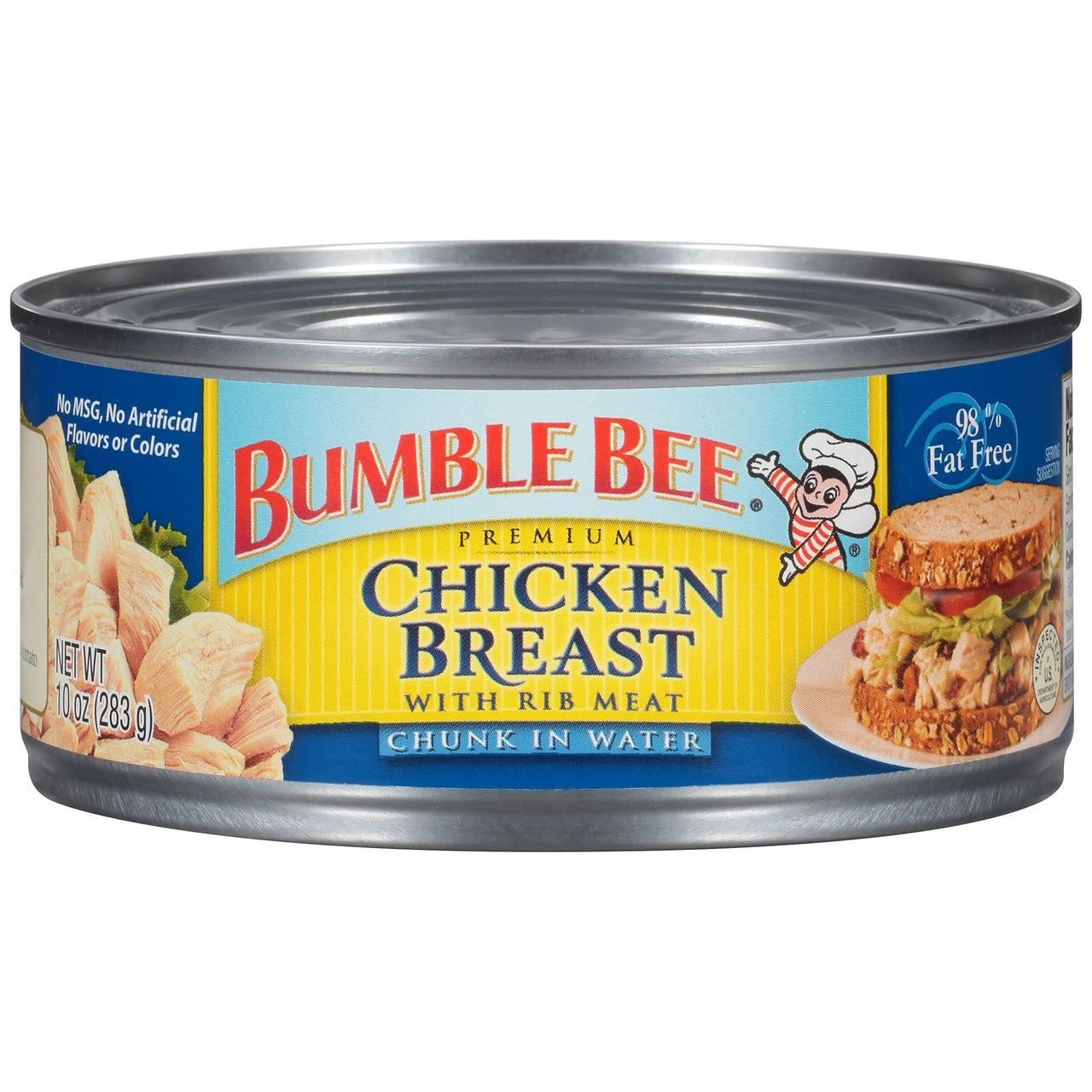 Bumble Bee Premium Chicken Breast with Rib Meat, Chunk in Water, 10 oz Can (Pack of 12) - 13g Protein per Serving - Gluten Free, Keto Friendly - Great for Snack, Lunch or Dinner Recipes