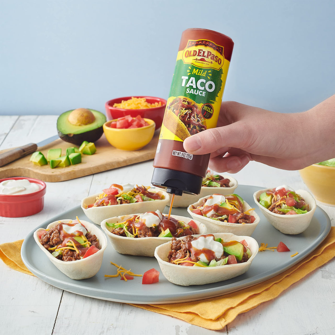 Old El Paso Mild Taco Squeeze Sauce, 9 oz (Pack of 4)