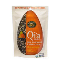 Qi'a Superfood Organic Gluten Free Original Chia, Buckwheat and Hemp Cereal Topper, 7.9 Ounce, Non-GMO, 6g Plant Based Protein, 2.5 grams of ALA Omega-3s, by Nature's  Path