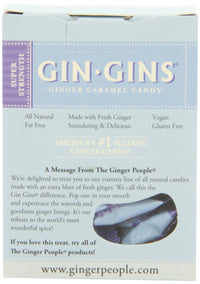 The Ginger People Gin Gins BOOST Super Strength Ginger Candy, 4.5-Ounce Boxes (Pack of 12)