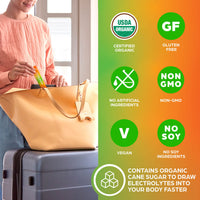 Organic Rapid Hydration Packets by Orgain, Mango Hydro Boost - Packed with Electrolytes & Superfoods, Less Sugar, Gluten Free, Vegan, No Soy Ingredients or Artificial Flavors, Non-GMO (Pack of 16)