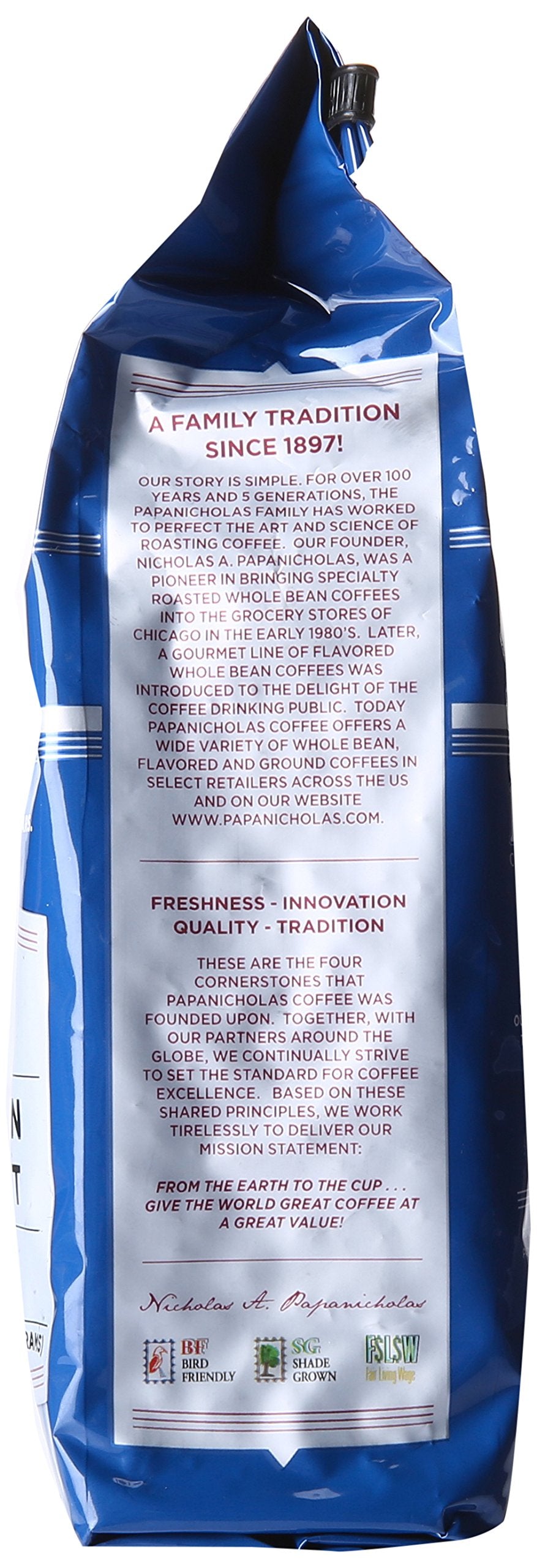 PapaNicholas Coffee Whole Bean Coffee, Cinnamon Hazelnut, 10 Ounce