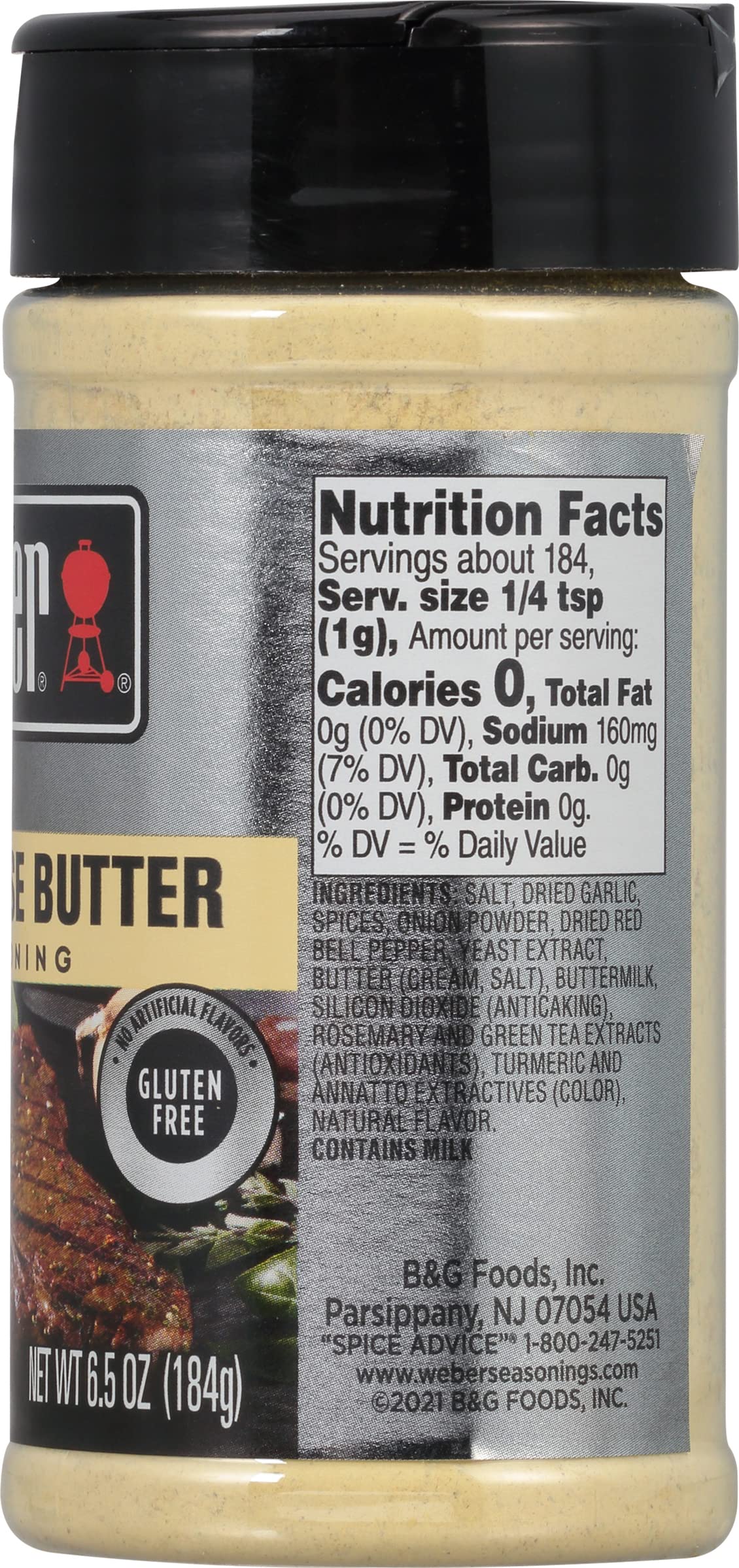 Weber Chophouse Butter Seasoning, 6.5 Ounce Shaker