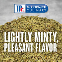 McCormick Culinary Thyme Leaves, 6 oz - One 6 Ounce Container of Dried Thyme Leaves, Perfect for Soups, Meat and Seafood Entrees
