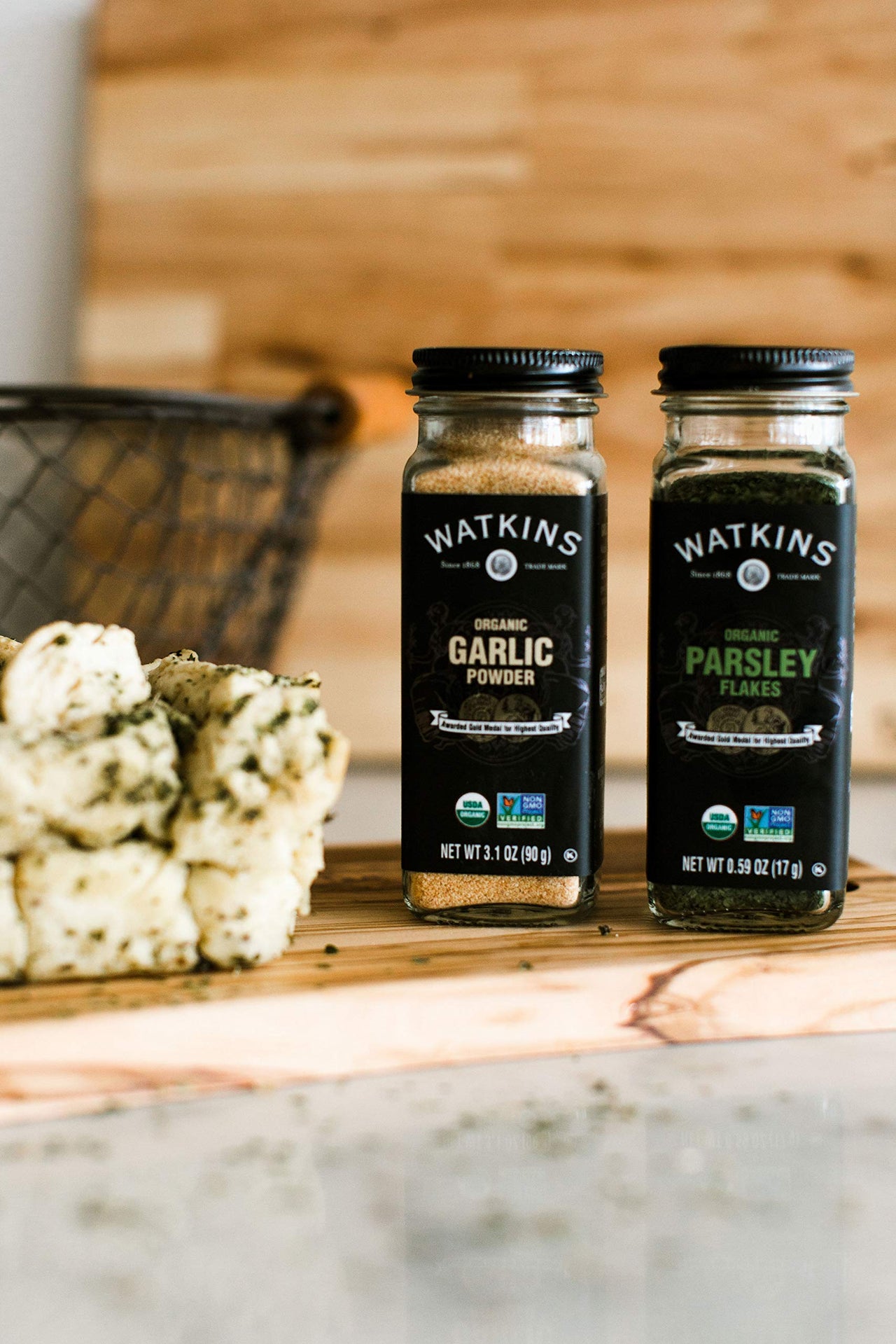 Watkins Gourmet Organic Spice Jar, Parsley Flakes, 0.59 Ounce Jar, 3-Pack
