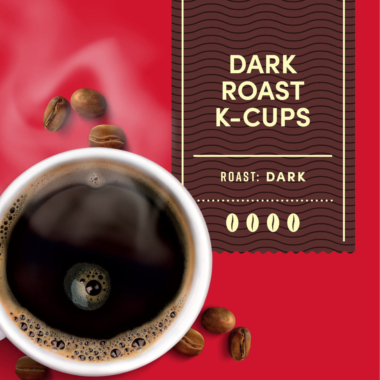 Tim Hortons Dark Roast Coffee, Single-Serve K-Cup Pods Compatible with Keurig Brewers, 12ct K-Cups