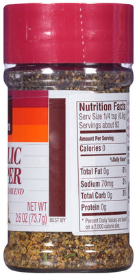 Lawry's  Garlic Pepper Coarse Ground Blend, 2.6 oz