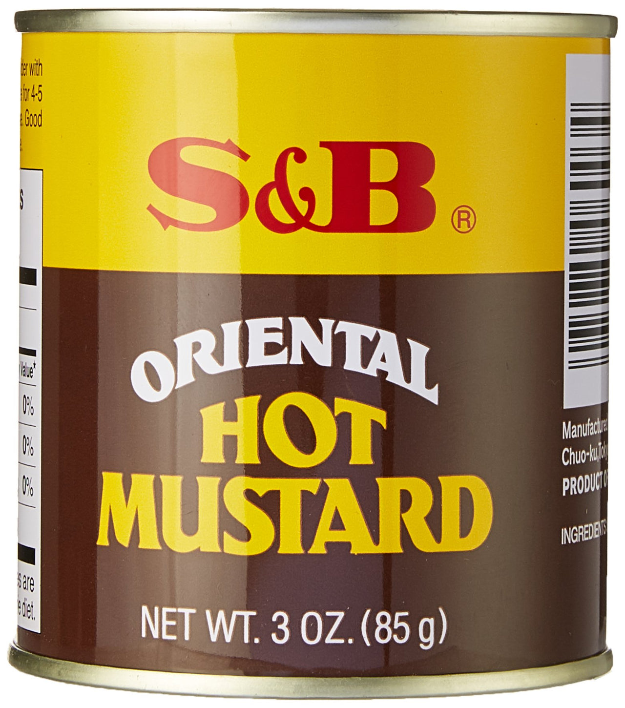 S&B Oriental Hot Mustard Powder, 3-Ounce (Pack of 3)