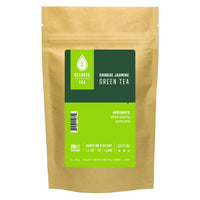 Elevate Tea Chinese Jasmine Tea - Loose Leaf Green Tea, Medium Caffeine, 3 oz Pouch - 30 Cups, Hot & Iced Tea, No Artificials, Unsweetened Jasmine Tea Loose Leaf, 3 Pack