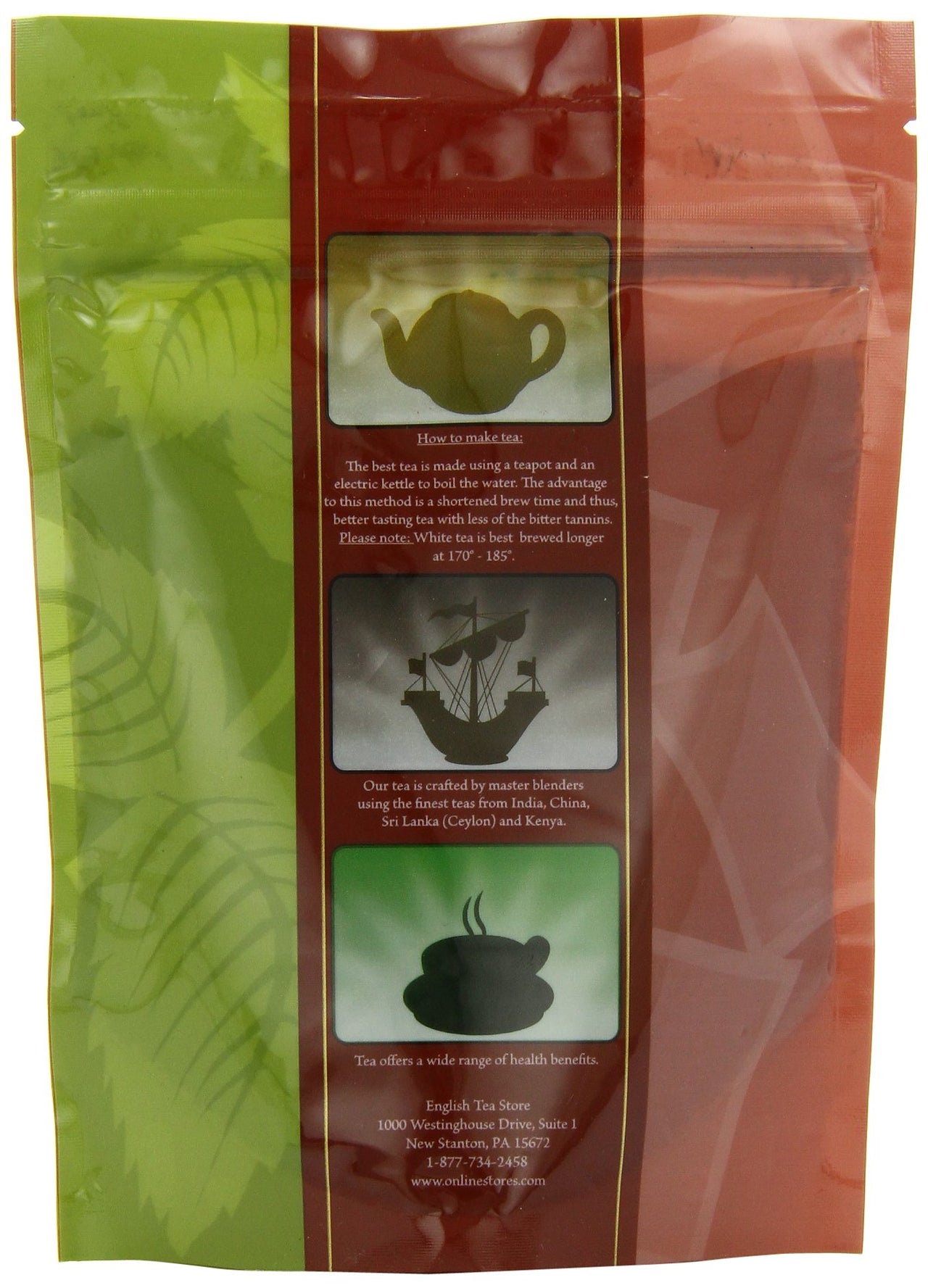 English Tea Store Loose Leaf, English Breakfast Blend No. 1 Tea Pouches - 4oz, 4 Ounce