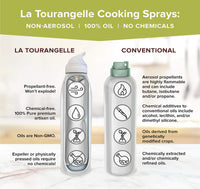 La Tourangelle, All Purpose Baking Spray, Gluten-Free, Non-Stick, Chemical Free and Propellant Free, Expeller-Pressed Cooking and Baking Spray Oil, 5 fl oz