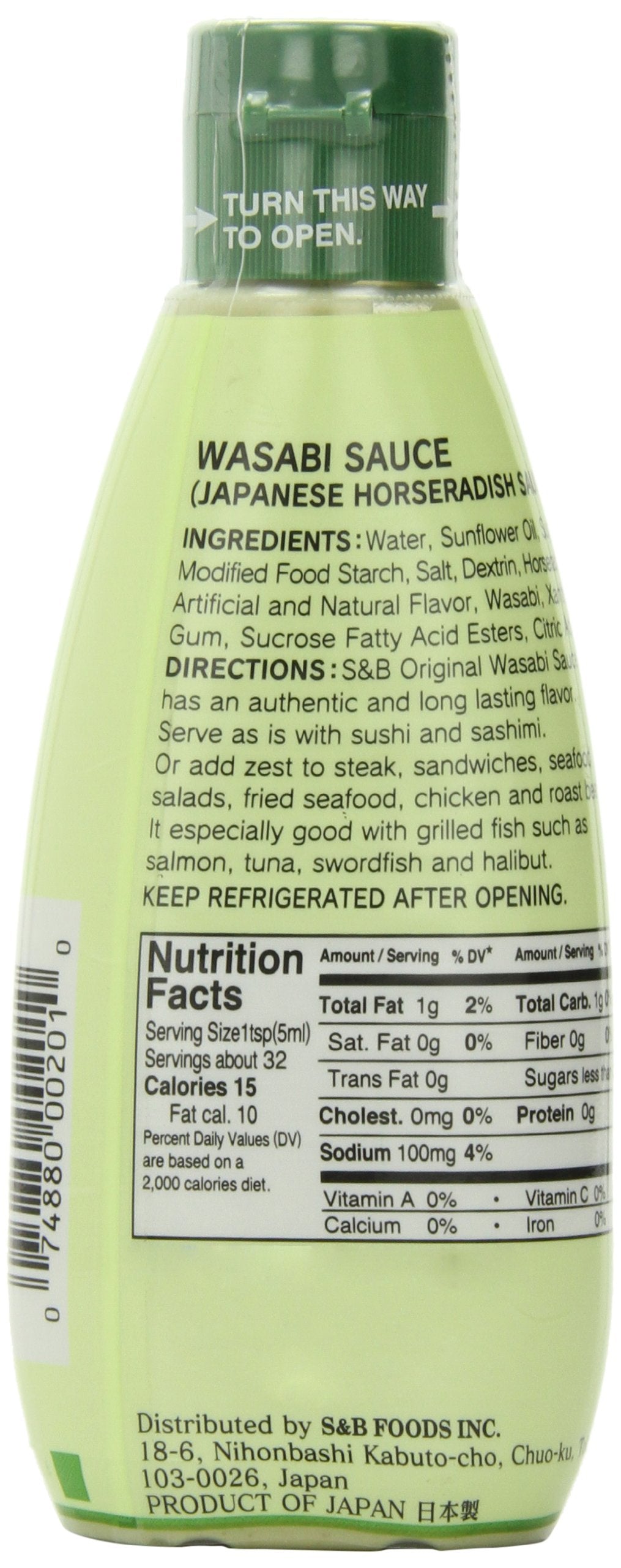 S&B Wasabi Sauce, 5.3-Ounce