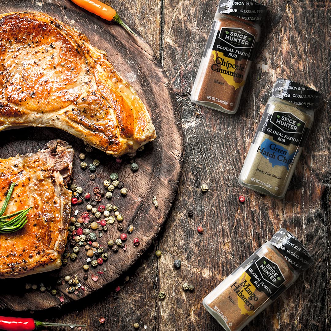 The Spice Hunter Global Fusion Rub, Chipotle Cinnamon, 2.4 Ounce