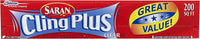 Saran Cling Plus Plastic Wrap, 200 Sq Ft, 1 Count (Pack of 1)