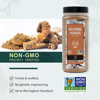 Soeos Galangal Powder 8 oz (227g), Galanga, Galanga Powder, Fresh Galangal Powder, Alpinia Galanga, Non-GMO Verified, Kosher  Pure Galangal Powder Perfect for Tom Kha and Tom Yum Soups