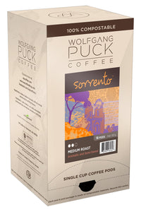Wolfgang Puck Coffee, Sorrento Coffee, 9.5 Gram Pods, 18 Count