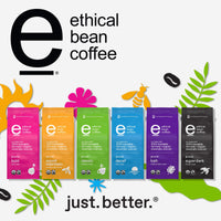 Ethical Bean Fairtrade Organic Coffee, Sweet Espresso Medium Dark Roast, Ground Coffee Beans - 100% Arabica Coffee (8 oz Bag), 0.5 Pound (Pack of 1)