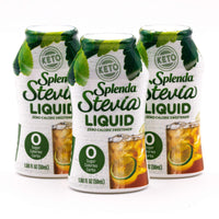 SPLENDA STEVIA LIQUID, Zero Calorie Sweetener Drops, 1.68 Fl Oz (Pack of 3)