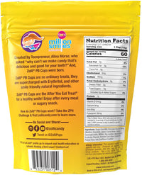 Zollipops Zolli Peanut Butter Cups Clean Teeth Candy, Milk Chocolate 2 Count (Pack of 1)