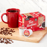 Tim Hortons Maple Flavored Coffee, Single-Serve K-Cup Pods Compatible with Keurig Brewers, 12ct K-Cups, Red